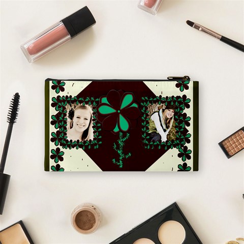 Cutie Pie Cosmetic Bag Small By Danielle Christiansen Back
