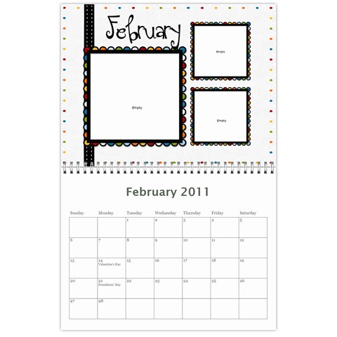 2011 Calendar By Dimplzz Feb 2011