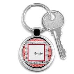 Red music round  keyring - Key Chain (Round)