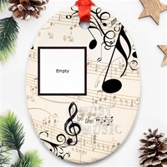 Must Be The Music Oval Ornament