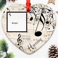 Must be the Music Heart Ornament - Ornament (Heart) Must be the Music Heart Ornament - Ornament (Heart)