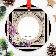 Heritage Rosy Corner Round Ornament - Ornament (Round) Heritage Rosy Corner Round Ornament - Ornament (Round)
