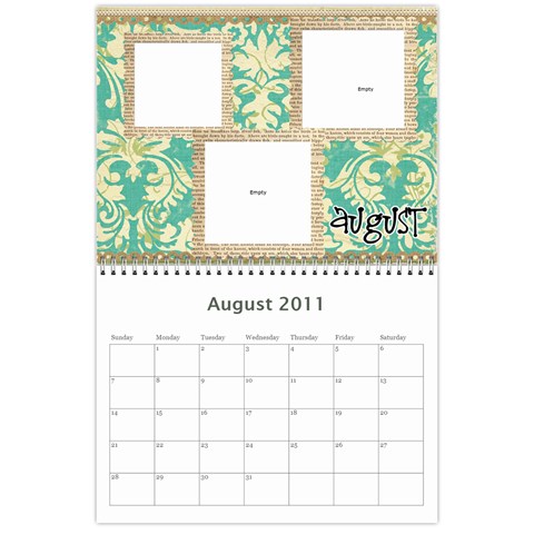 Mema Calendar By Harmony Aug 2011
