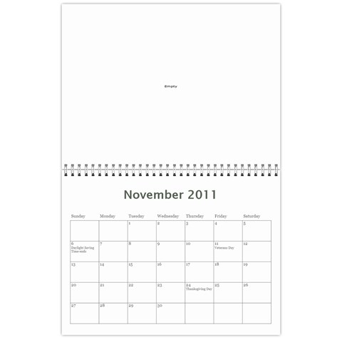 Calendar!!!!! By Melina Nov 2011