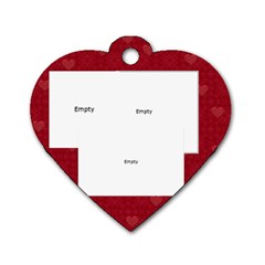 Pisces Zodiac Heart Dog Tag