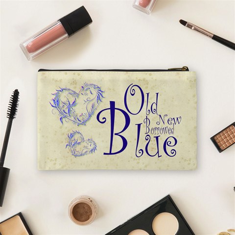 Just Married Medium Cosmetic Bag By Catvinnat Back