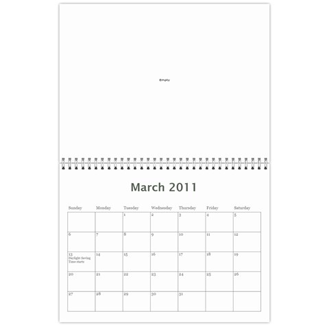 2011 Calendar By Sheila Irish Mar 2011