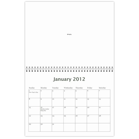 2011 Calendar By Sheila Irish Jan 2012
