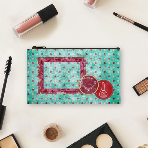 Sleepover Small Cosmetic Bag 1 By Lisa Minor Front