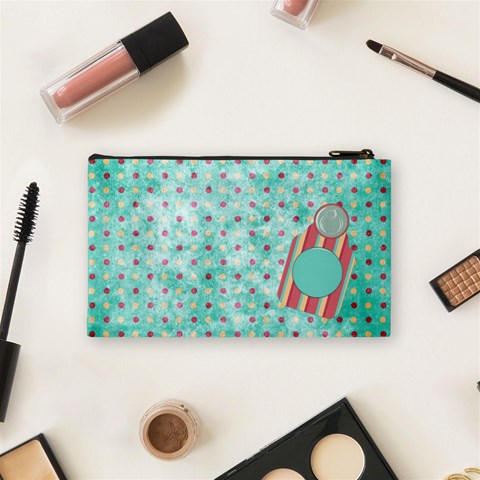 Sleepover Small Cosmetic Bag 1 By Lisa Minor Back