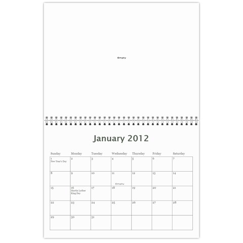 2011 Calendar Design#2 By Lisi Cai Jan 2012