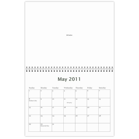 2011 Calendar Design#2 By Lisi Cai May 2011