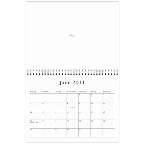 2011 Calendar Design#2 By Lisi Cai Jun 2011