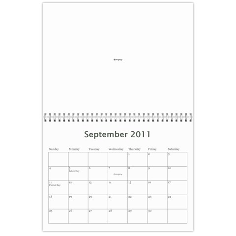 2011 Calendar Design#2 By Lisi Cai Sep 2011