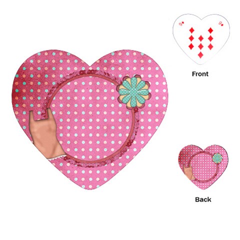 Sleepover Heart Playing Cards 1 By Lisa Minor Front