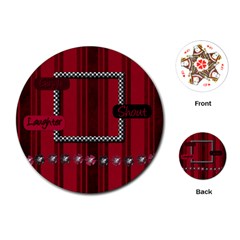 Fuchsia Ruckus Round Playing Cards 1 - Playing Cards Single Design (Round) Fuchsia Ruckus Round Playing Cards 1 - Playing Cards Single Design (Round)