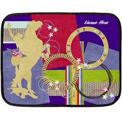 Cowboy, patch-Mini Fleece Blanket  - 35 x27  Fleece Blanket (Mini)