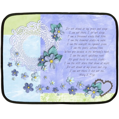 In Memory/loss/death 35 x27  Blanket