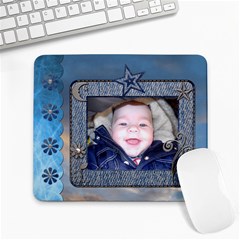 Denim Blues Large Mouse Pad - Large Mousepad