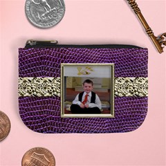 Purple Python Mini Coin Purse
