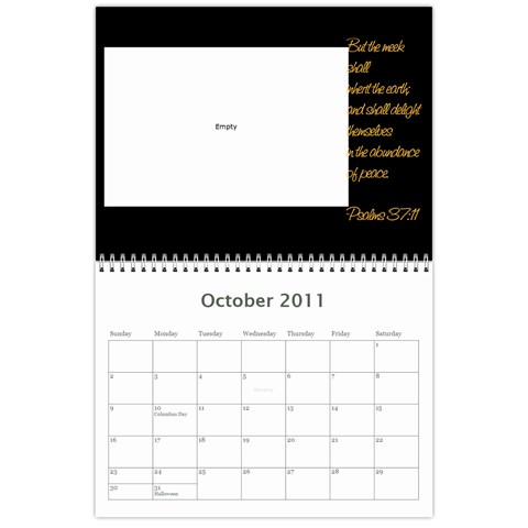 Vanna s Calendar By Leandra Oct 2011