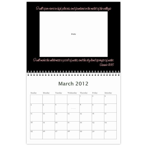 Vanna s Calendar By Leandra Mar 2012