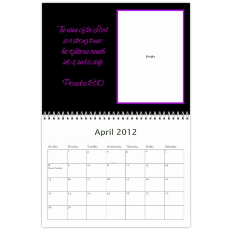 Vanna s Calendar By Leandra Apr 2012
