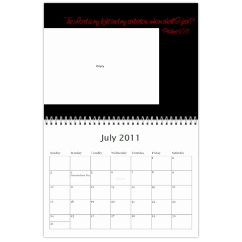 Vanna s Calendar By Leandra Jul 2011
