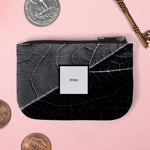 Its A Jungle Out There Monochrome Mini Coin Purse By Catvinnat Back