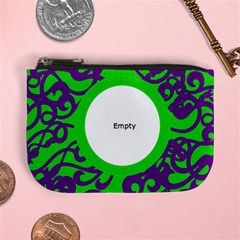 Funky Green & Purple Mini Coin Purse