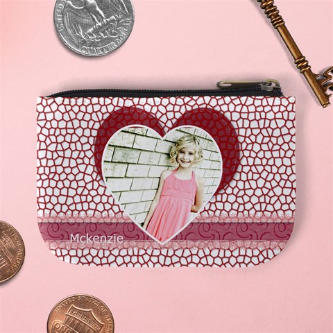 I Love You Coin Purse For Valentines Day By Danielle Christiansen Back