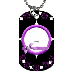 purple - Dog Tag (Two Sides)