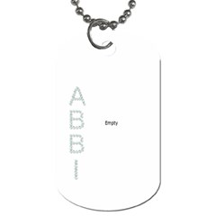 Abbi 3 - Dog Tag (Two Sides)