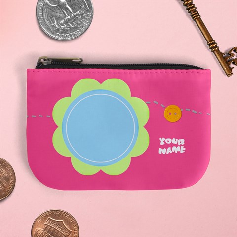 Fun Pastels Mini Coin Purse By Happylemon Front