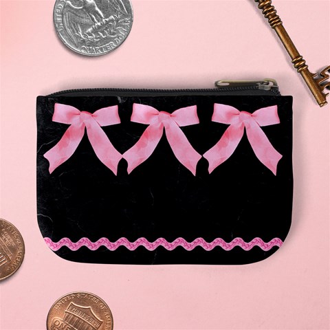 Black & Pink Coin By Kim White Back