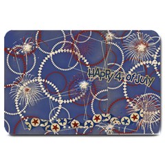 Red, White & Blue/4th July-large Doormat 