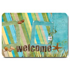 Welcome/beach-large Doormat 