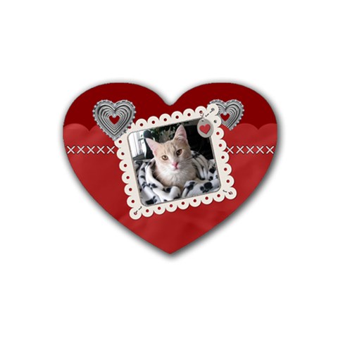Lotsa Hearts Coaster By Lil Front