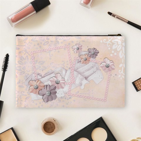 Angel Eyes Cosmetic Bag (l) By Mikki Back