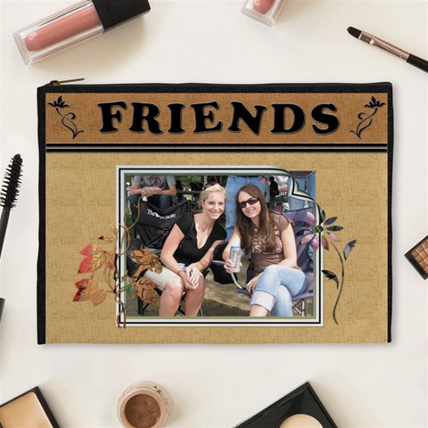 Friends Designer Xl Cosmetic Bag By Lil Front