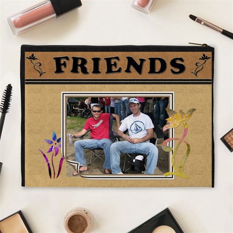 Friends Designer Xl Cosmetic Bag By Lil Back