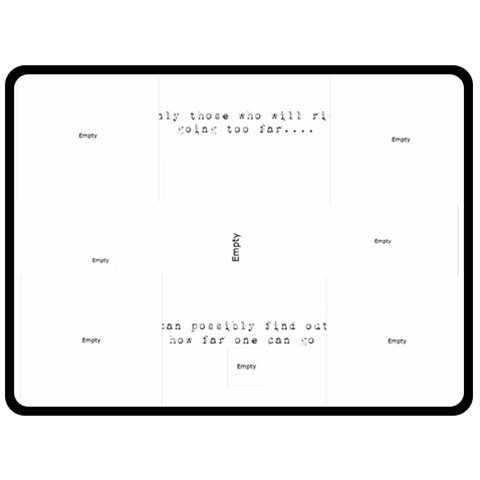 Challenge66 Logo Fleece 2 By Catvinnat 80 x60  Blanket Front