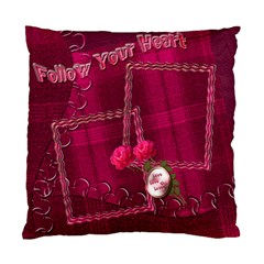 Follow Your Heart Pink Plaid Cushion Case (5 styles) - Standard Cushion Case (One Side) Follow Your Heart Pink Plaid Cushion Case (5 styles) - Standard Cushion Case (One Side)