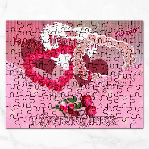 Love Notes Pink Heart Puzzle By Ellan Front