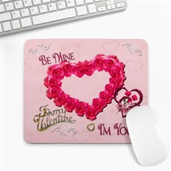 Be Mine I m Yours Hearts n Roses Pink Mouse Pad - Large Mousepad Be Mine I m Yours Hearts n Roses Pink Mouse Pad - Large Mousepad