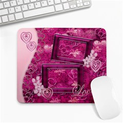 Love Pink Hearts n Roses Pink Mouse Pad - Large Mousepad Love Pink Hearts n Roses Pink Mouse Pad - Large Mousepad