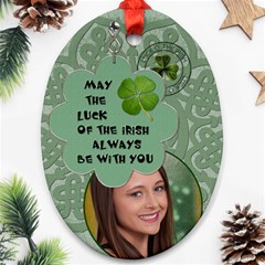 Lucky Irish Oval Ornament