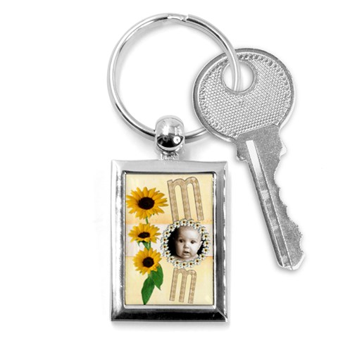 Mom Floral Keyring By Catvinnat Front