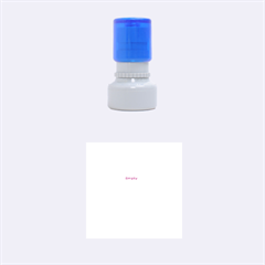 pink studies - Rubber Stamp Round (Small)