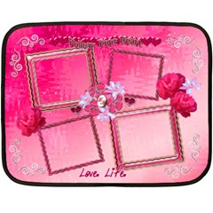 Pink Hearts n roses mini blanket (4 styles) - 35 x27 Fleece Blanket (Mini) Pink Hearts n roses mini blanket (4 styles) - 35 x27 Fleece Blanket (Mini)